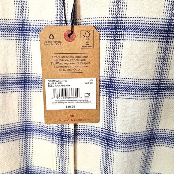 FarWest Women's Cropped Flannel Shirt - Picture 4 of 6